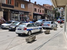 Policija vrši kontrolu vozača na putu