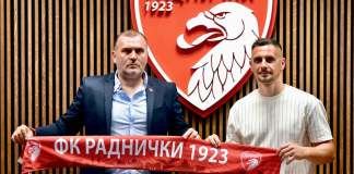 Nemanja Miletić potpisao za Radnički 1923 Nemanja Miletić tokom predstavljanja kao novo pojačanje Radničkog 1923