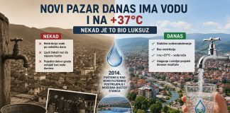Novi Pazar danas ima vodu i na +37°C: nekad su bile restrikcije Zgrada i ulica u Novom Pazaru tokom letnjih dana