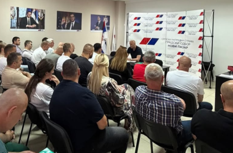 Sastanak Gradskog odbora SNS u Novom Pazaru i poruka podrške predsedniku Vučiću