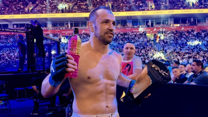 Vladimir Šikić na promociji FNC događaja, dan pred FNC 32 otkazana borba