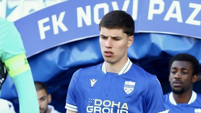 Ahmed Hadžimujović tokom igre u dresu Novog Pazara