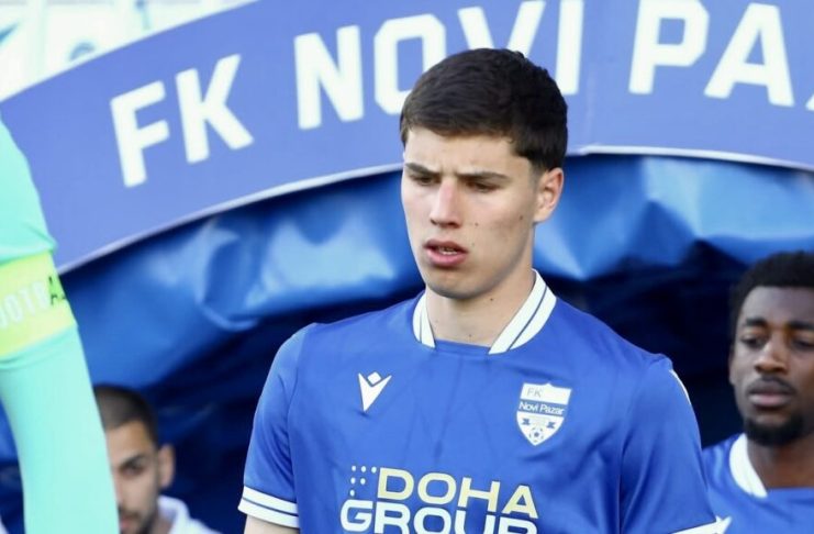 Ahmed Hadžimujović tokom igre u dresu Novog Pazara