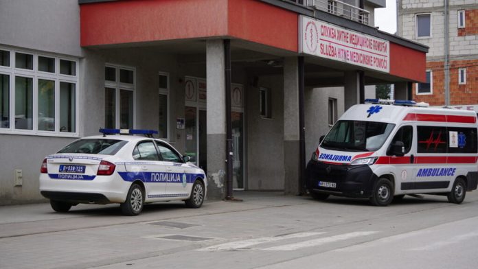 Traktor nakon prevrtanja u Trnavi kod Novog Pazara