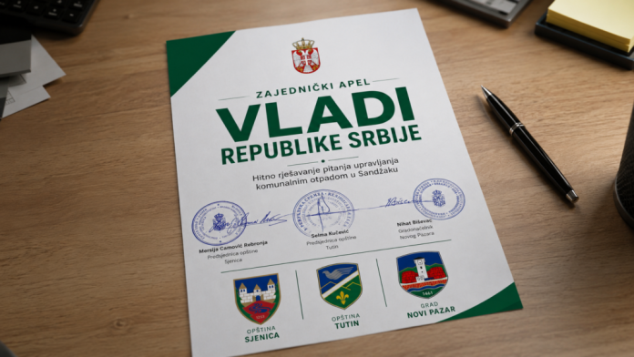 Zajednički apel gradova i opština Sandžaka zbog krize sa otpadom