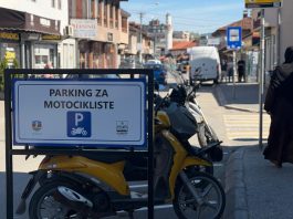 Uređena parking mesta za motocikle u centru Novog Pazara