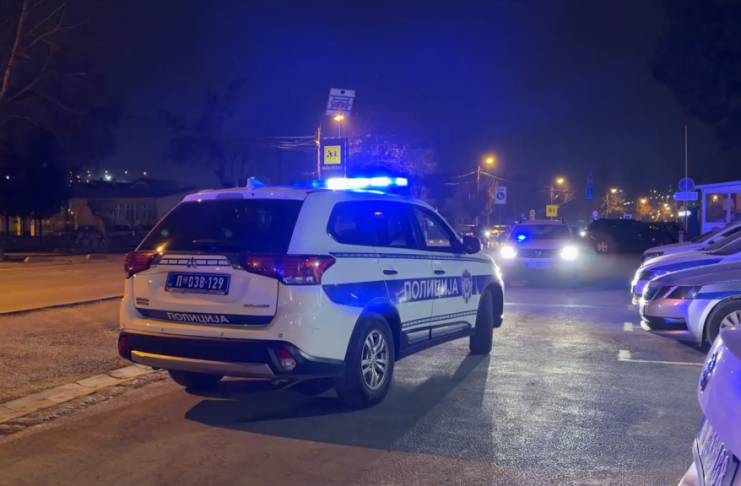 Pripadnici policije u Novom Pazaru nakon hapšenja u slučaju pogibije radnika