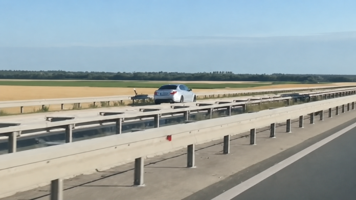 BMW vozilo na auto-putu kod Obrenovca tokom incidenta