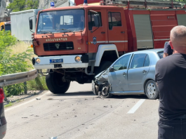 Saobraćajna nesreća na Ibarskoj magistrali kod Bara