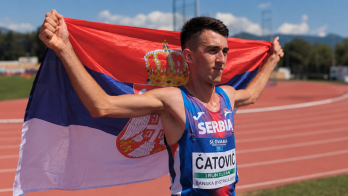 Aldin Ćatović slavi osvajanje zlatne medalje na Balkanskom prvenstvu