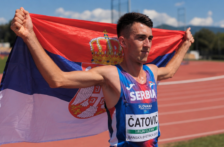 Aldin Ćatović slavi osvajanje zlatne medalje na Balkanskom prvenstvu