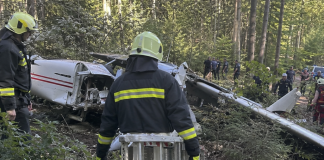 Austrija: Dve osobe poginule u padu malog aviona Mali avion nakon nesreće u Gamingu, Donja Austrija