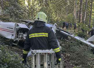 Austrija: Dve osobe poginule u padu malog aviona Mali avion nakon nesreće u Gamingu, Donja Austrija