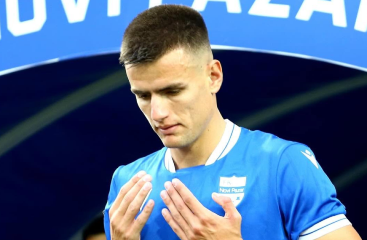 Ensar Brunčević tokom igre u dresu Novog Pazara