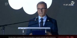 Fejzić u Potočarima: Tišina govori više od svakog govora Hamdija Fejzić na komemoraciji u Potočarima povodom 31. godišnjice genocida u Srebrenici