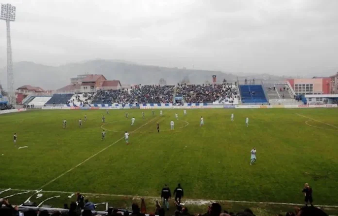 Tribine stadiona u Novom Pazaru tokom superligaške utakmice