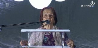 Kada Hotić: Genocid u Srebrenici ne može se zaboraviti Kada Hotić na komemoraciji u Memorijalnom centru Srebrenica