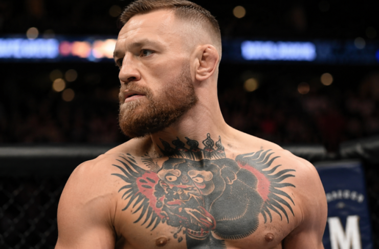 Konor Mekgregor u oktagonu tokom UFC 329 u Las Vegasu