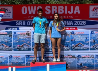 Lazar Filipović osvojio zlato i srebro na državnom prvenstvu Lazar Filipović na državnom prvenstvu u plivanju na otvorenim vodama