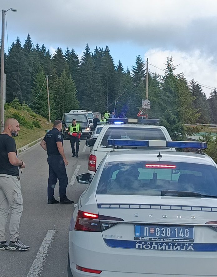 Ilustracija saobraćajne nesreće na putu na Goliji