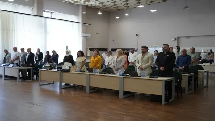 Zgrada Skupštine grada Novog Pazara tokom sednice