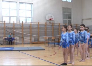 Održano pojedinačno takmičenje gimnastičarki C programa Gimnastičarke na pojedinačnom takmičenju C programa u Osnovnoj školi „Jovan Jovanović Zmaj“