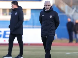 Strahinja Pandurović tokom priprema Novog Pazara pred duel sa Mladosti