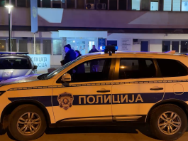 Policijska traka i uviđaj nakon saobraćajne nesreće na Goliji