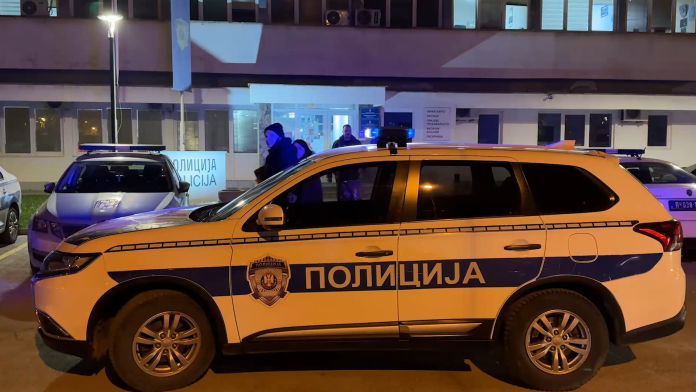 Policijska traka i uviđaj nakon saobraćajne nesreće na Goliji