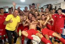 Bane silovito krenuo: Raščani srušili Polet 2:0 Fudbaleri Bana 1931 slave gol protiv Poleta u Raški