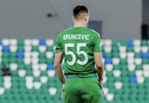 Brunčević stub odbrane Kattaqurgana: važan deo serije Ensar Brunčević u dresu Kattaqurgona, tokom utakmice