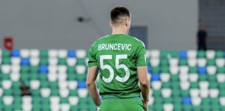 Brunčević stub odbrane Kattaqurgana: važan deo serije Ensar Brunčević u dresu Kattaqurgona, tokom utakmice