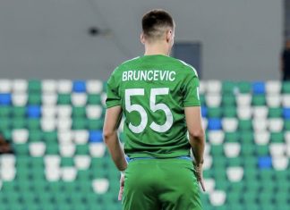 Brunčević stub odbrane Kattaqurgana: važan deo serije Ensar Brunčević u dresu Kattaqurgona, tokom utakmice