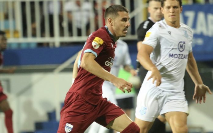 Ivan Davidović proslavlja pogodak nakon izbora za najbolji gol meseca u Superligi