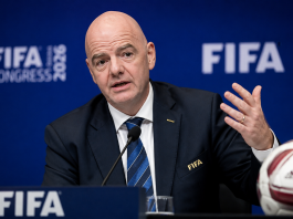 Zastava FIFA i Svetsko prvenstvo na stadionu