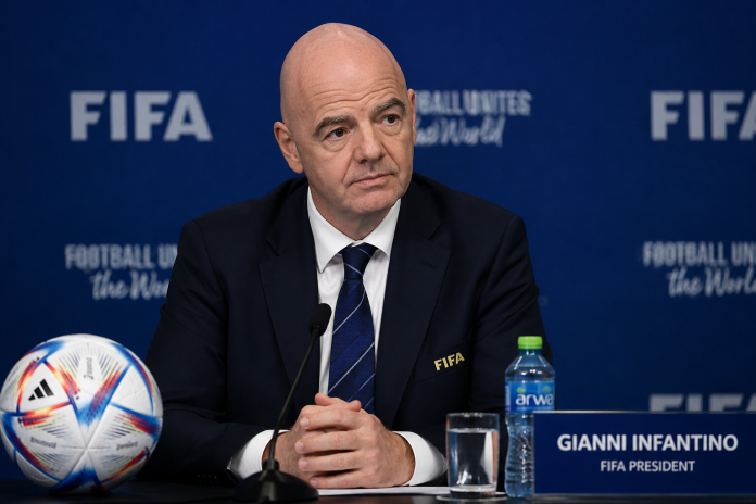 Zastava FIFA i Fudbalskog saveza Srbije ispred fudbalskih stadiona