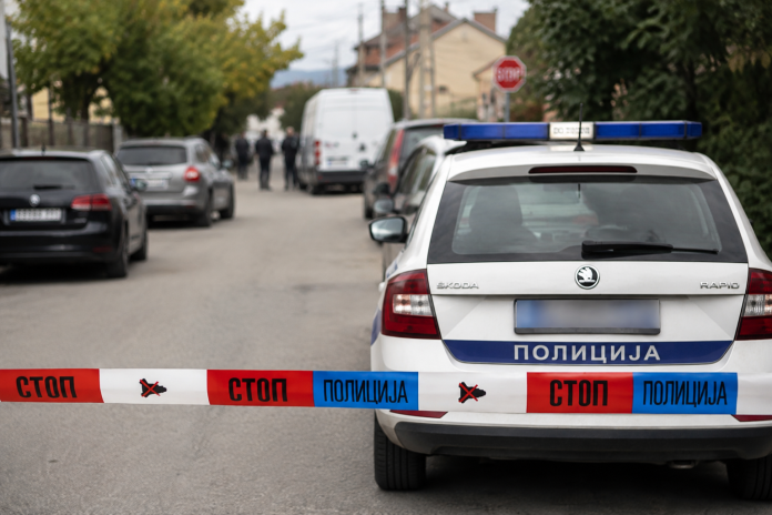 Policijske trake i uviđaj nakon porodičnog zločina u Velikom Gradištu