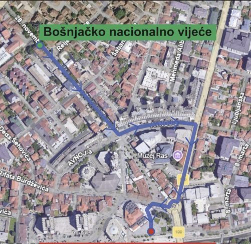 Učesnici defilea sportista na otvaranju Sandžačkih igara u Novom Pazaru