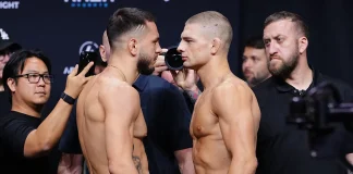 Janjičić poražen u prvoj rundi u Beogradu, meč prekinut zbog povrede Miloš Janjičić tokom UFC borbe u Beogradskoj areni