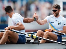 Srpski veslači Martin Mačković i Nikolaj Pimenov na Evropskom prvenstvu u Varezeu