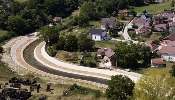 Radovi na uređenju korita reke Raške u Novom Pazaru