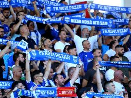 Gradski stadion u Novom Pazaru pred meč sa Vojvodinom