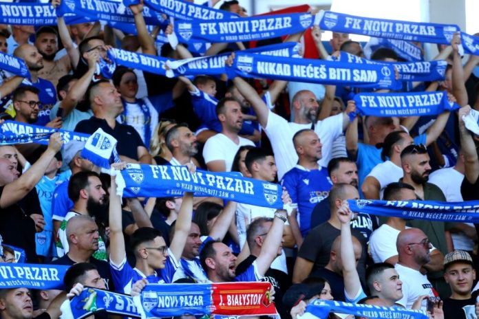 Gradski stadion u Novom Pazaru pred meč sa Vojvodinom