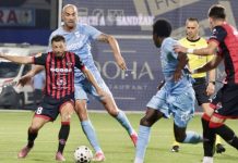 Novi Pazar i Mačva remizirali 1:1 na Gradskom stadionu Fudbaleri Novog Pazara i Mačve tokom utakmice na Gradskom stadionu
