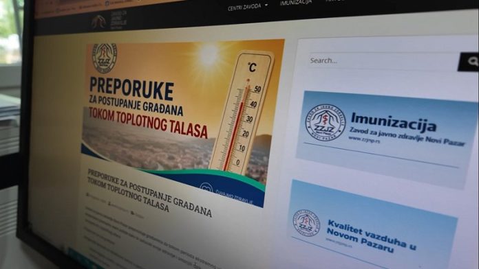 Zavod za javno zdravlje Novi Pazar objavio preporuke za zaštitu tokom toplotnog talasa