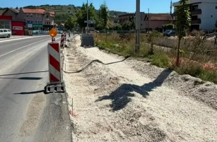 Radovi na rekonstrukciji magistralnog puta Novi Pazar–Ribariće kod Karahodžića ćuprije