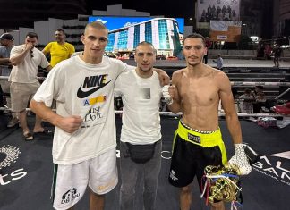 Tutinski trg ugostio spektakl: Nokauti i vrhunske borbe Publika na gradskom trgu u Tutinu tokom boksačkog događaja Tutin Boxing Night 2