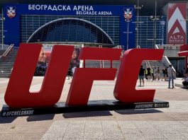 Beogradska arena tokom UFC događaja, prvi put u Srbiji