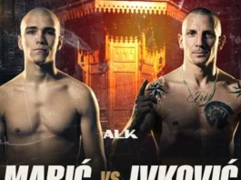 Marko Marić na bokserskom meču u Novom Pazaru