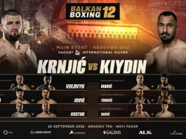 Ahmed Krnjić i Alije Kijdin u najavi bokserskog spektakla Balkan Boxing 12 u Novom Pazaru